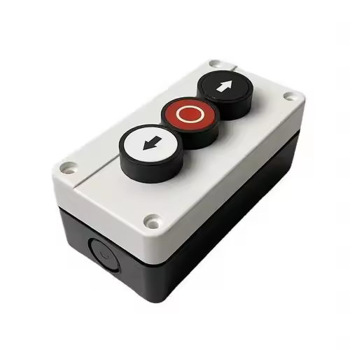 Reset Momentary Waterproof 3 Position Spring Return Push Button Switch Control Station Box Up Down Arrow Stop - Image 9