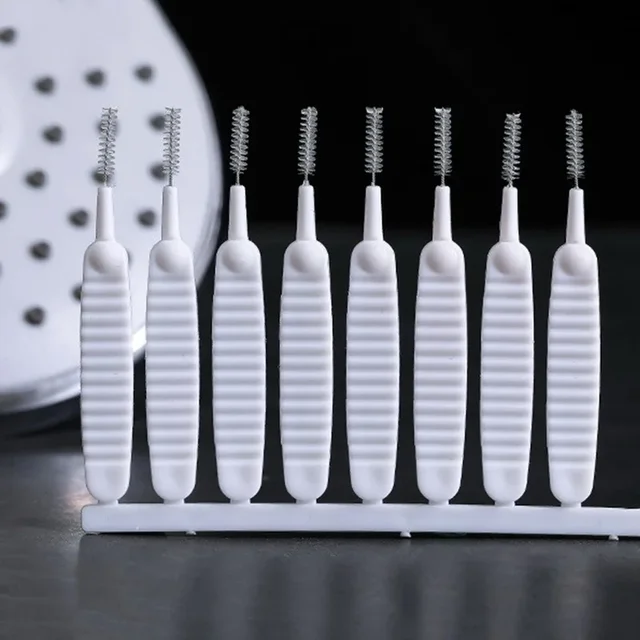 10-500PCS Shower Cleaning Brush Bathroom Micro Nylon Brush Nozzle Anti-blocking Cleaning Tools Bathroom Accessories 6
