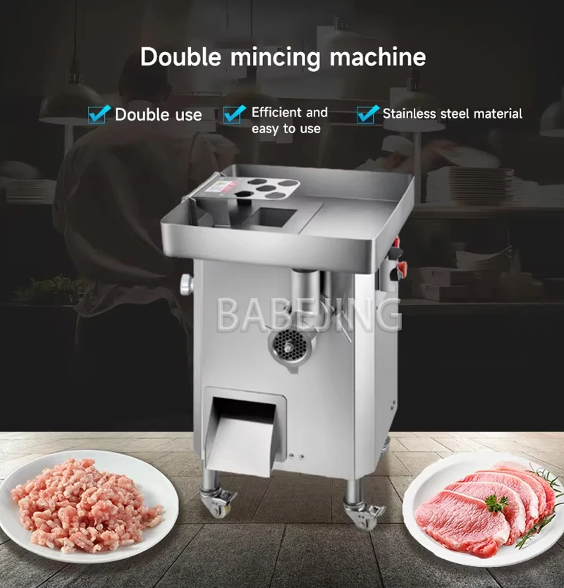 

Vertical Electric Meat Grinder Fast Commercial Stainless Steel Enema Machine for Kitchen