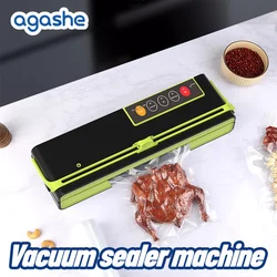 AGASHE Vacuum Sealer Machine With Cutter,32cm best food vacuum packer for Foods Preservation,Degasser with Bag Holder