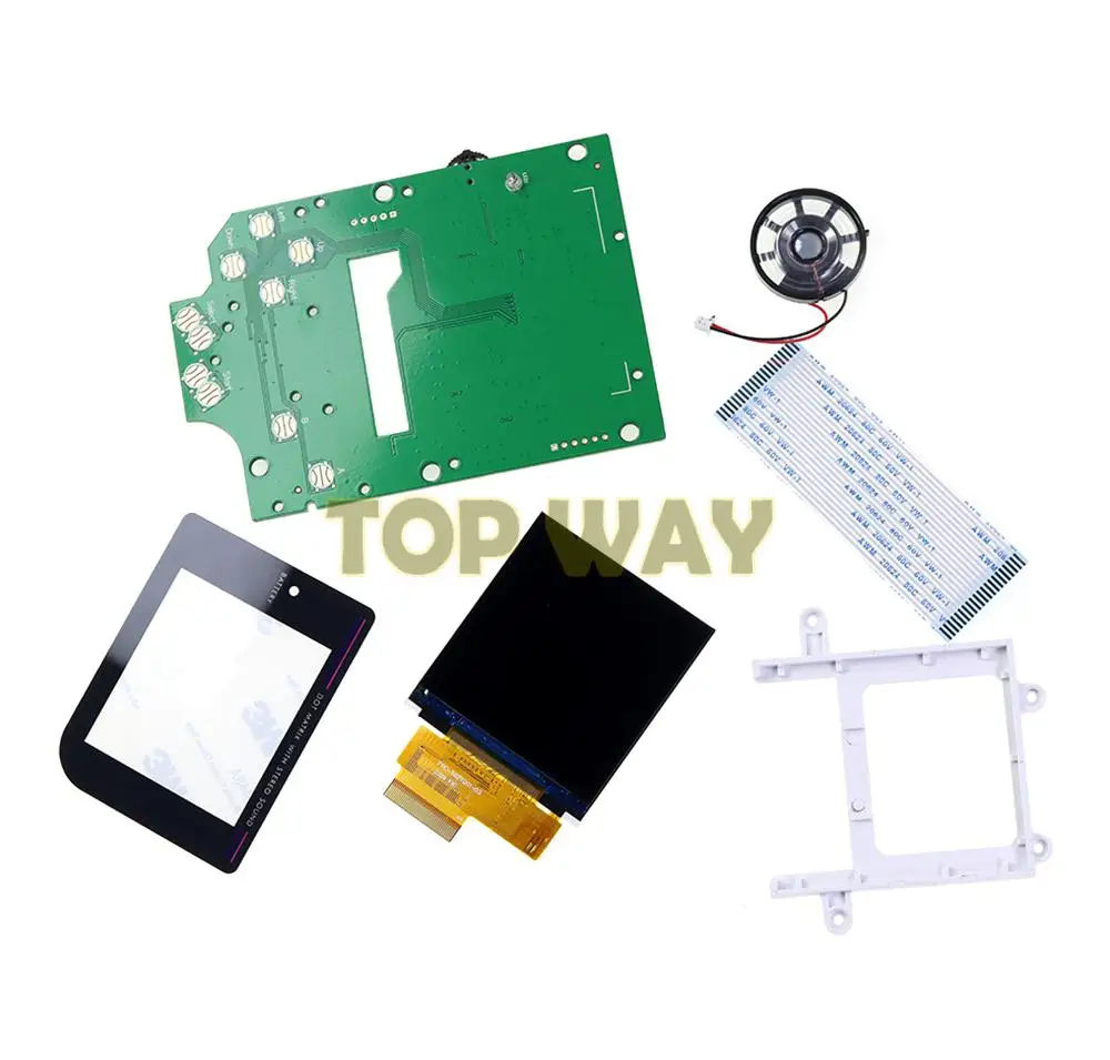 1set 2.6 Inch IPS Backlight Backlit LCD Kit For GameBoy DMG GB V3.0 DMG Console LCD Screen With Glass Lens Replacement