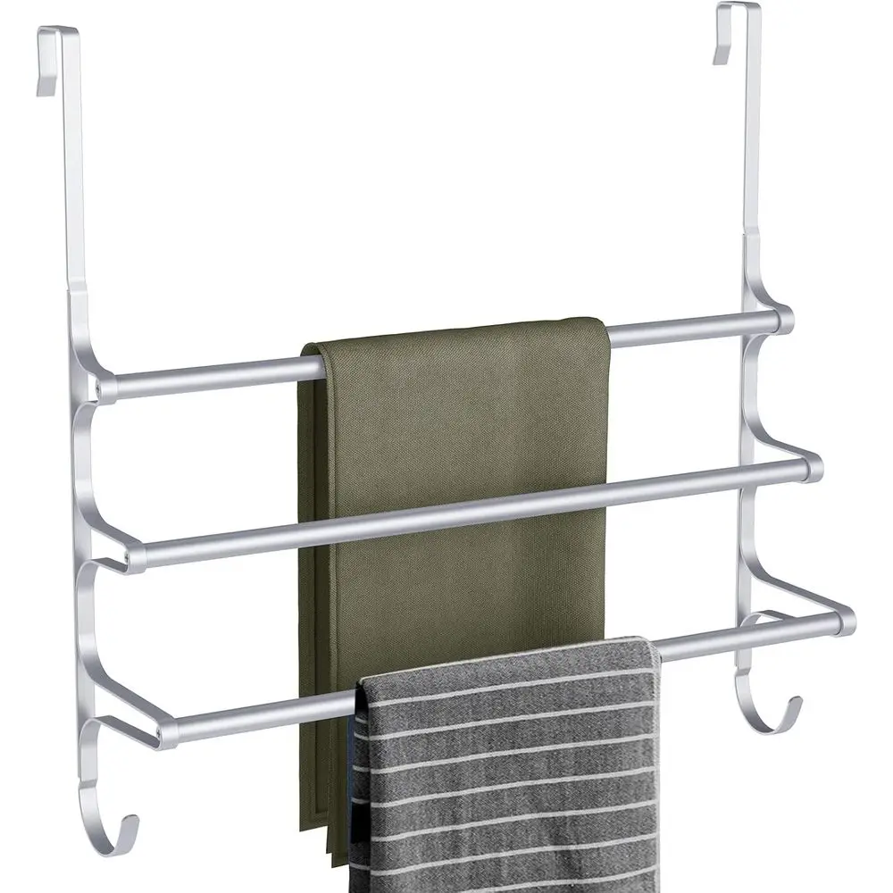 

Triple Towel Storage Holder with Hooks, 24.02 Inches Towel Bar Hanger Towel Racks or Bathroom