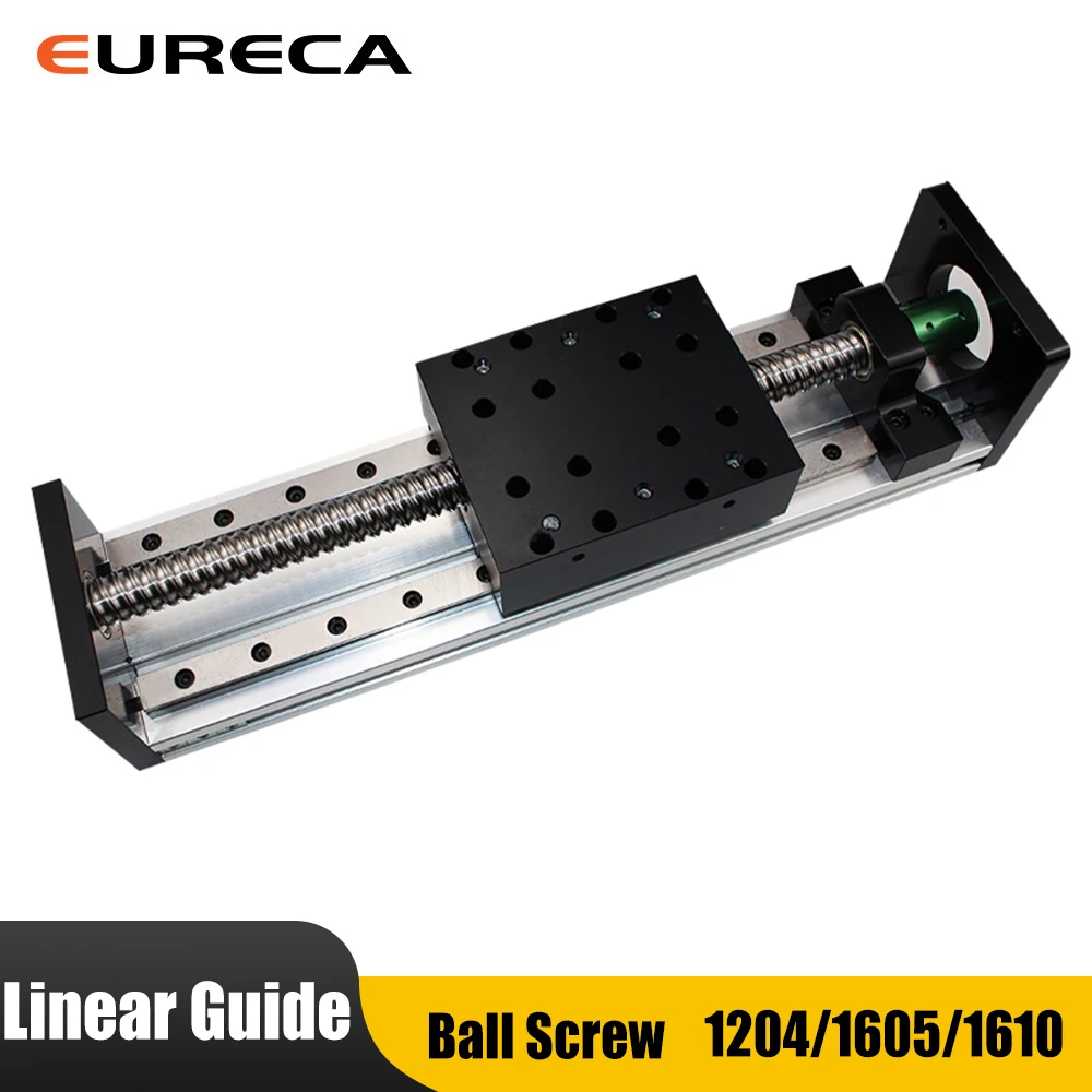 1204 1605 Ball Screw Rail Slide Linear Guide Stage Slide Manual Sliding Table for CNC Z Axis Linear Actuator 300mm Linear Stroke