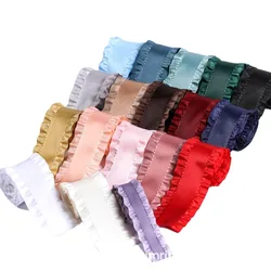 5 Yard/Lot 10/16/22/40mm Polyester Falbala Ribbon Bow Hair Lace Clothing Accessories DIY Manual Materials Nastri Per Decorare