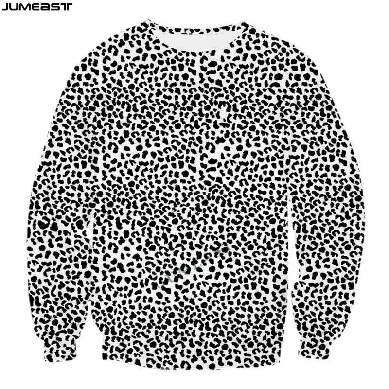 Jumeast Men Women 3D Sweatshirt Oversized Male Female Streetwear Leopard Camouflage Long Sleeve T Shirt Sport Pullover Tops Tees