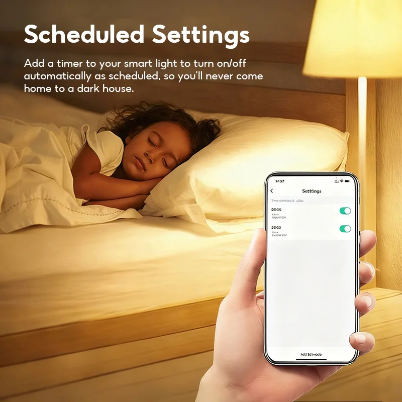 LED Smart Bulb Bluetooth 4.0 WiFi Tuya APP Control Dimmable 9W RGB+CW+WW Light Bulb for Home Bedroom Hotel Bar Party Decor 2026