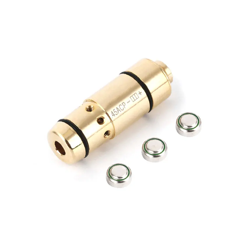 

Pb Playful Bag Outdoor Sport Red Dot Sight Brass Boresight Training 2MW Laser Bullet 45ACP Toy accessories QG416
