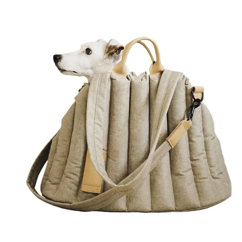 

Deluxe Dog Strap Thickened Removable Fleece Lined Winter Warm Pet Strap Cat Puppy Tote Bag Wallet Dog Car Seat