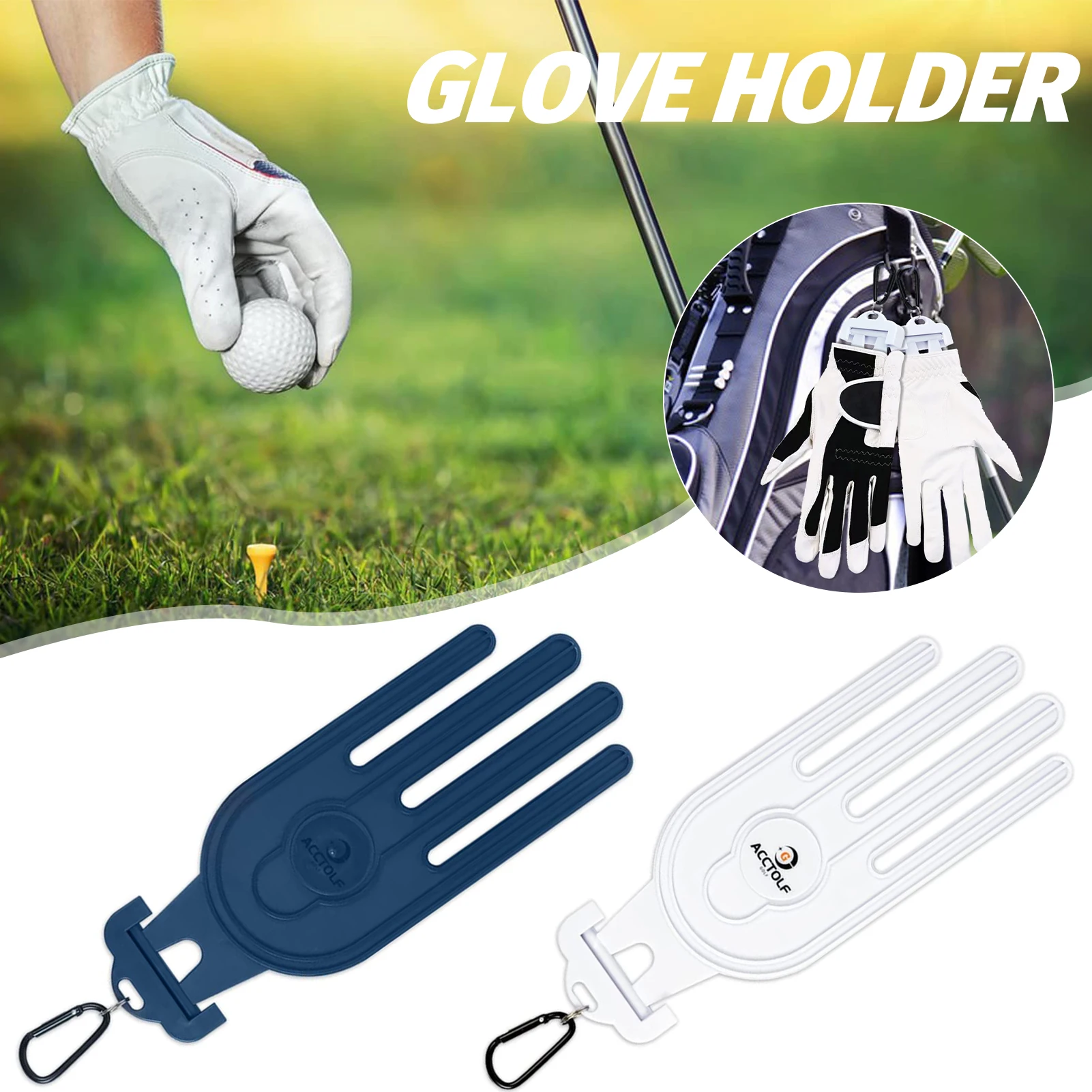 2pcs Universal Golfs Glove Holder ABS Hand Shaped High Quality Glove Shaper Quick Dry Multipurpose Golfs Glove Drying Rack New