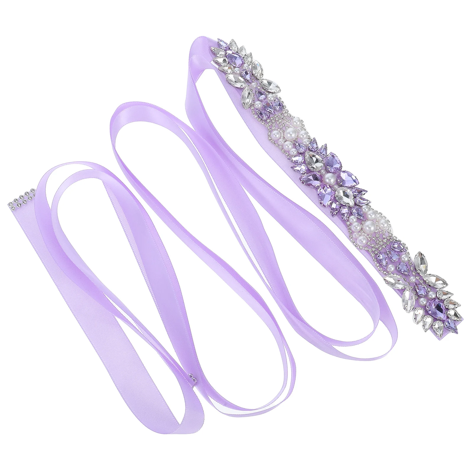 

Glamorous Rhinestone Waist Belt For Women Purple Crystal Decorative Accessories For Wedding Dresses And Special Occasions