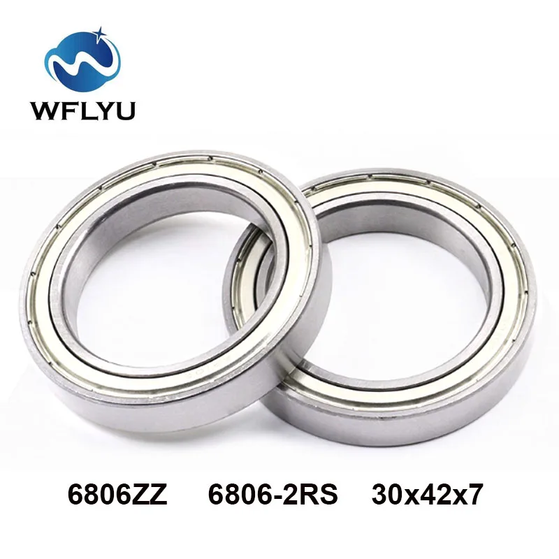

Подшипник WFLYU 6806ZZ 6806-2RS, 5 шт., 30x42x7 мм, ABEC-7, тонкая секция 6806, 2RS, шарикоподшипники 6806RS 61806 RS