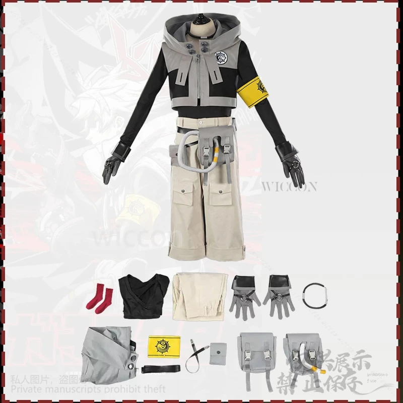 Rudo Anime nuevo GACHIAKUTA disfraz de Cosplay Y2K Punk Street Hot Punk manga chaqueta con capucha uniforme de moda pelucas Cos personalizado