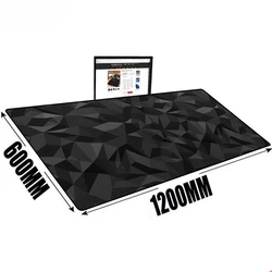 Black Geometry Mouse Pad Extended Pad 100X50CM Mouse Mat Mouse for Computer Anti-slip Pc Gemer Desk Mat Gamer Accessories