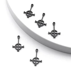 Stainless Steel Ghost Nameless Band BC Small Pendant Bracelets/Earrings for Women Men Diy Jewelry Accessories Making N1722S05