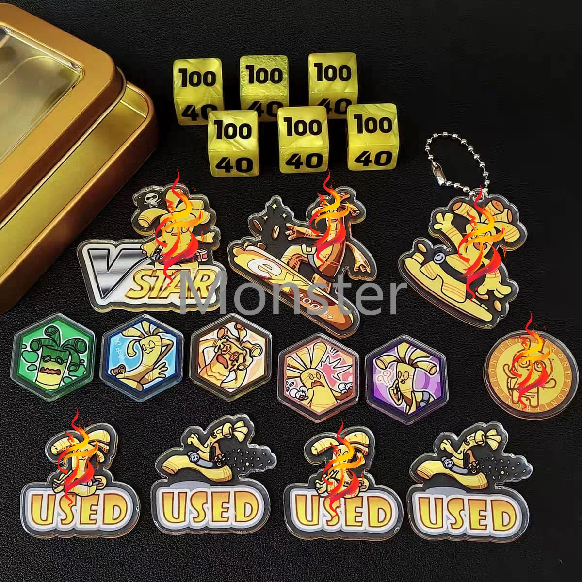 ゴルデンゴ-ポケモン-ptcg-ダメージカウンター-ダメージインジケーターセット-テーマダイス-vstar-マーカー-gx-ボードゲームアクセサリー-ポケモンプレイヤー向け