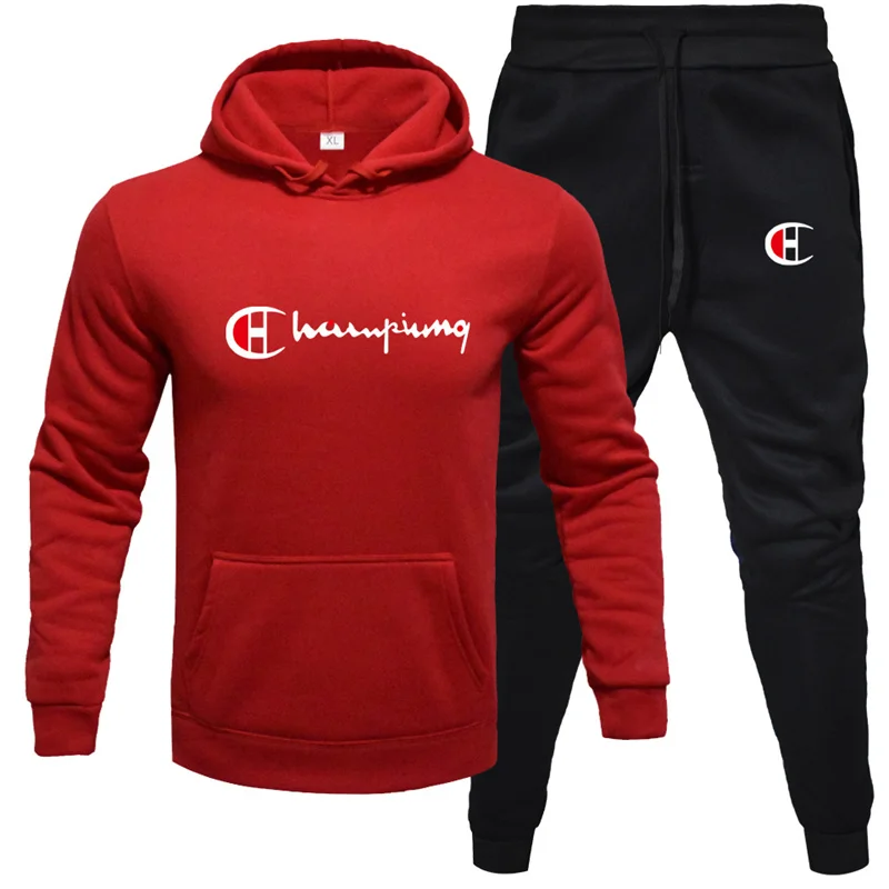 Heren En Dames Sportkleding Top En Lange Broek Set Ronde Hals Casual Nieuw 2024 Heren Sport Hoodies Hardloopsportkleding