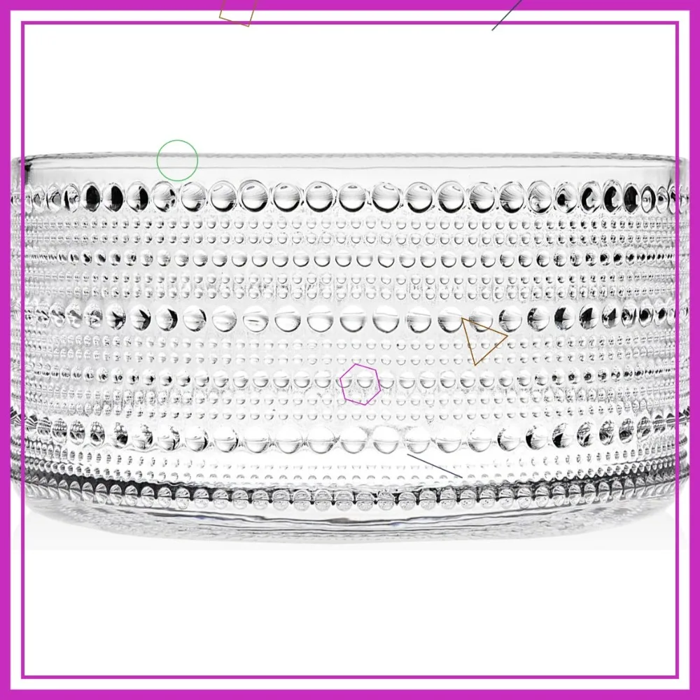 

Elegant Crystal Glass Salad Serving Bowl - Lumina Design for Dining & Entertaining