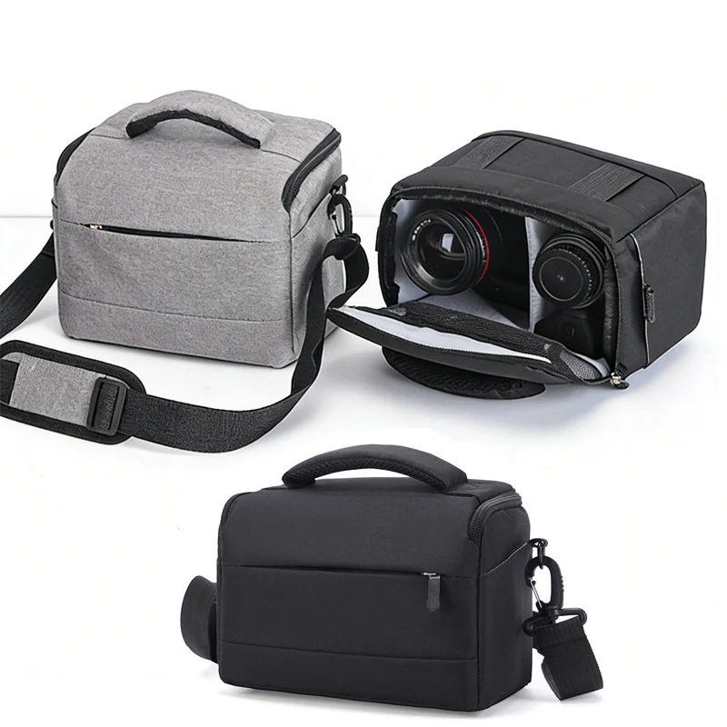Universal Nylon DSLR Camera Bag for Sony Nikon Canon Panasonic DSLR Cameras Portable Shoulder Bag Case Camera Accessories