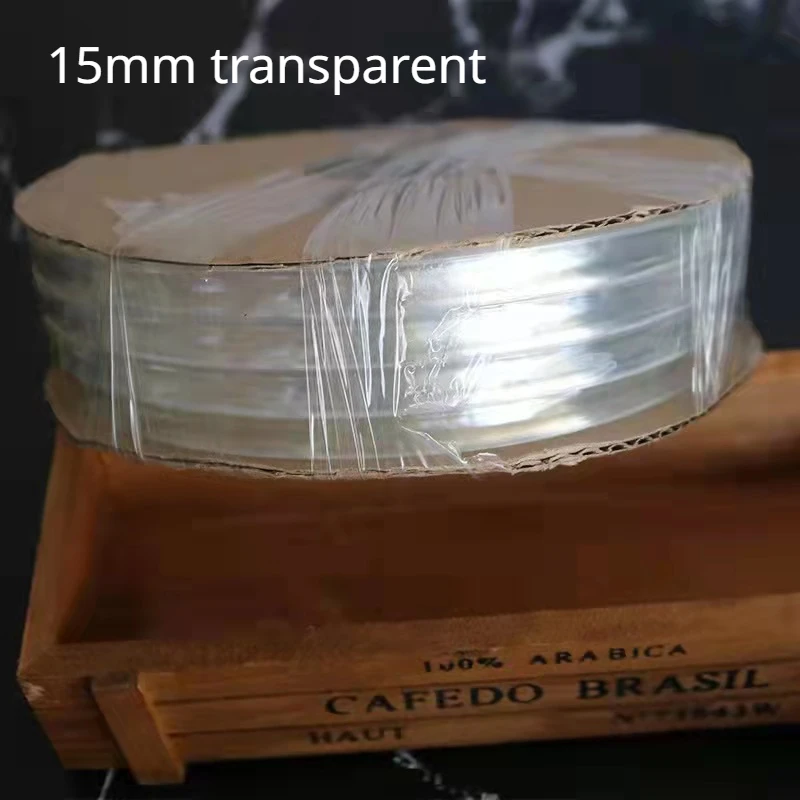 4/5/6/8/10/15/20 mm transparentes TPU hochelastisches Gummiband BH Schultergurt Gummiband mattiert DIY Sportbekleidung Zubehör 5 Jahre