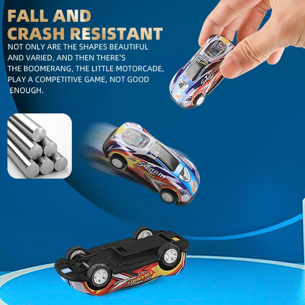 Children Stunt Car Model Alloy Body Pull Ejection Jumping Mini Cars Simulation Diecast Vehicle Collectible Toys for Kids Gift