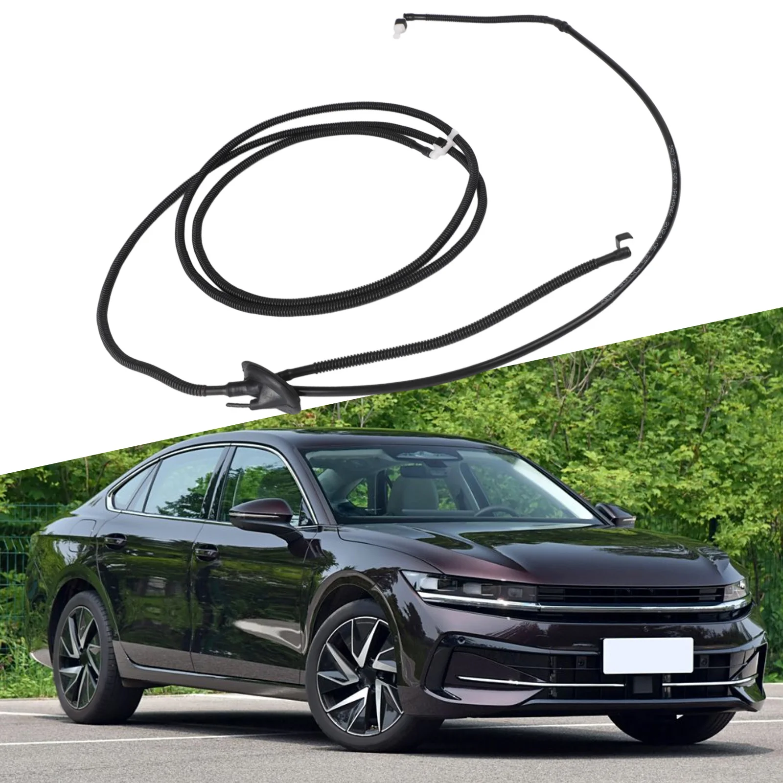 Car Windshield Wiper Washer Spray Hose For Golf 1999-2013, For Jetta 1999-2014, For Passat 2001-2014, Replaces 1J0955751D