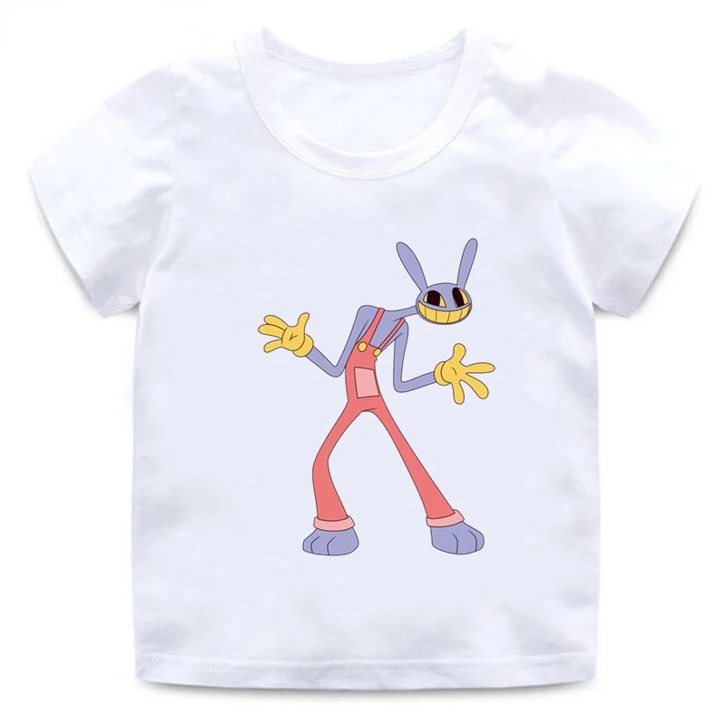 Hot Sale The Amazing Digital Circus Graphic Cartoon Kids T-Shirts Girls Clothes Baby Boys T shirt Summer Children Tops