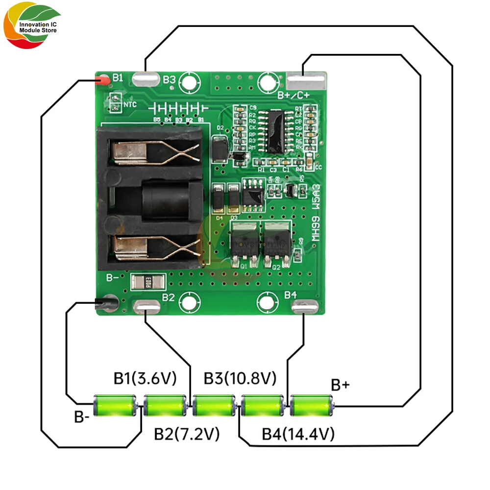 5S 20A зарядная плата литий-ионного аккумулятора, защита от температуры, плата зарядки аккумулятора, защита от перегрузки, аксессуар для электроинструмента 18 В 21 В