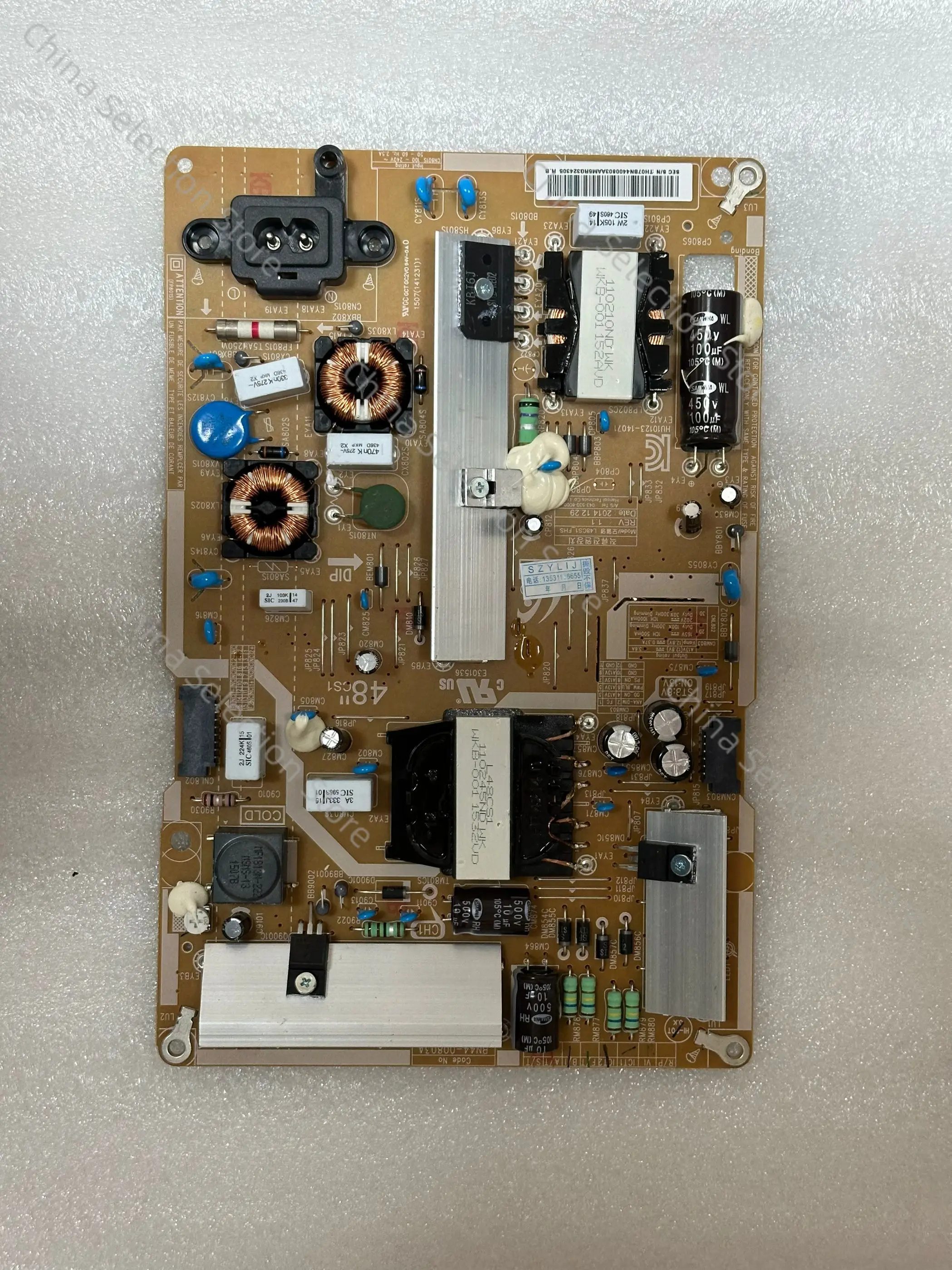 Original UN48J6400AF curved LCD TV power board BN44-00803A