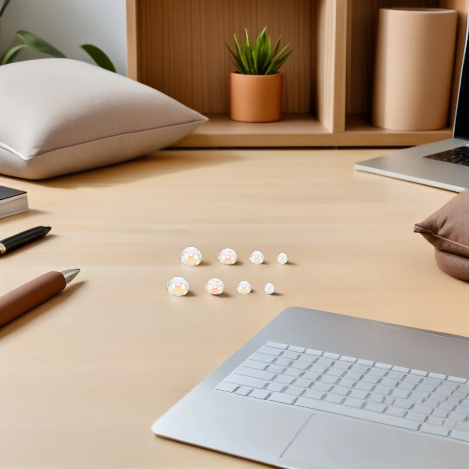 

1050Pcs Dewdrop Water Droplets 3mm 4mm 5mm 6mm Resin Beads Fake Water Drops for Craft Embellishments Scrapbooking Card Making