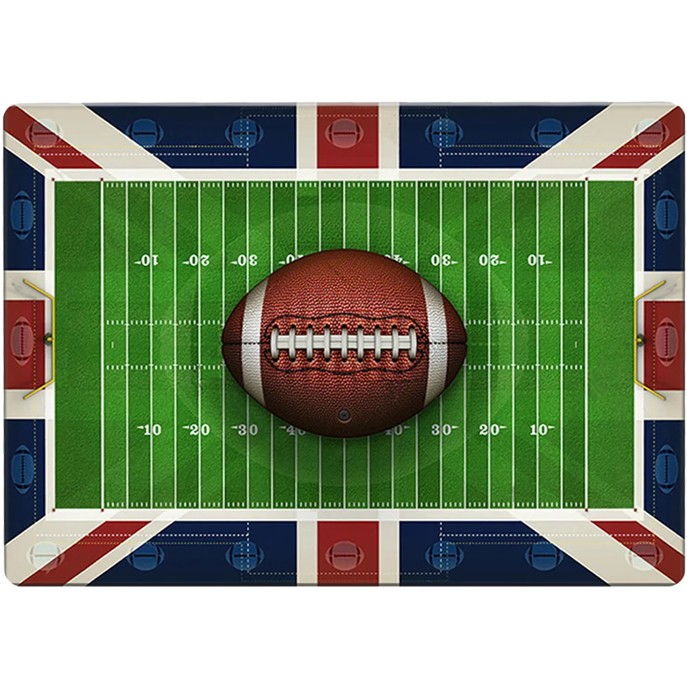 

Rugby Field Play Mat Area Rug For Bedroom Soft Anti-Skid Carpet Floor Mat For Playroom Polyester Rugs