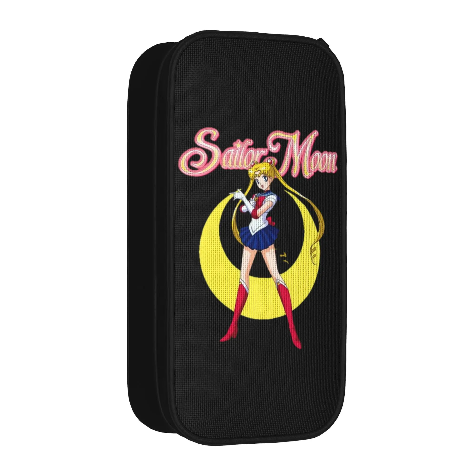 

Large Capacity Pencil Pouch Sailors Moons School Accessories Double Layer Pen Case Girl Makeup Bags Gift