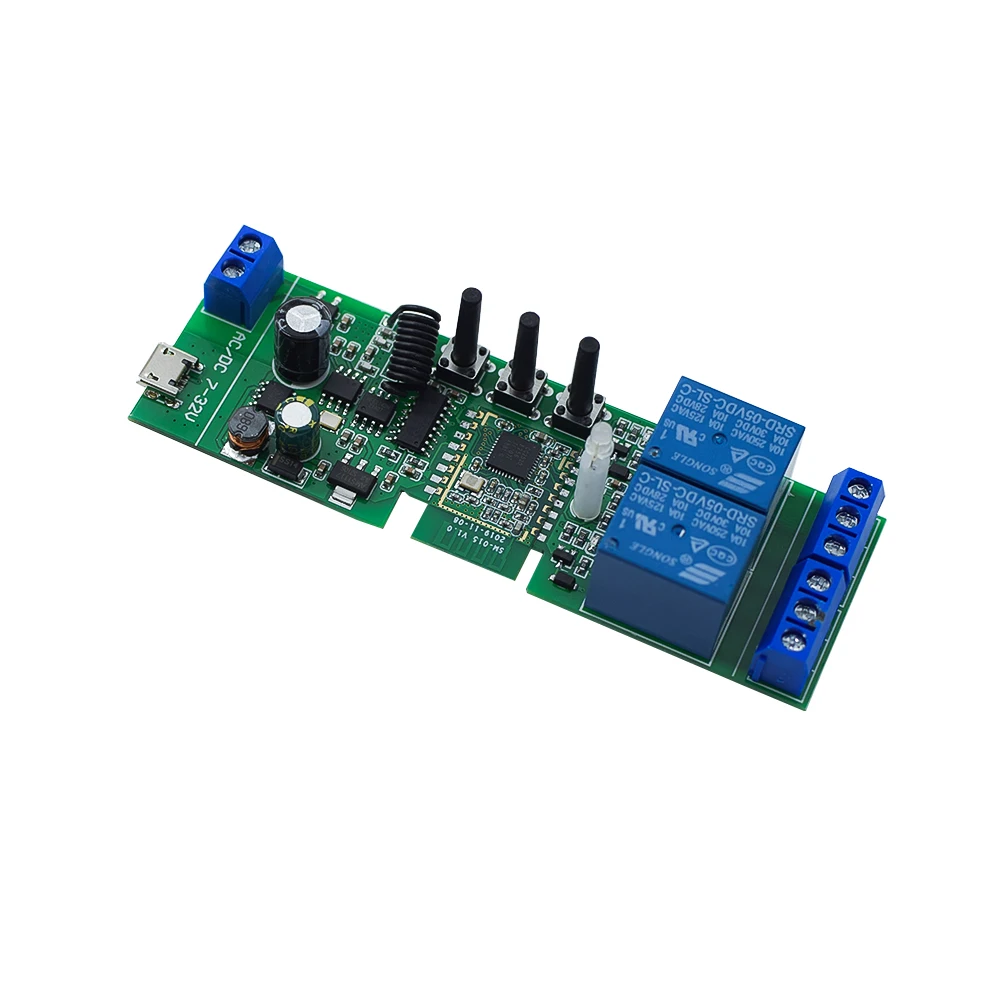 Imagem -03 - Módulo de Relé Interruptor Inteligente para Abridor de Porta de Garagem Zigbee Tuya Módulo Motor Wifi Usb 5v ac dc 732v 85250v Rf433 2ch