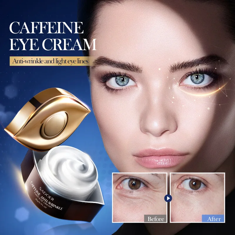 Caffeine Eye Cream Anti Dark Circles Eyes Bags Remover Firming Moisturizing Anti-wrinkle Eye Cream Beauty Eye Skin Care Products