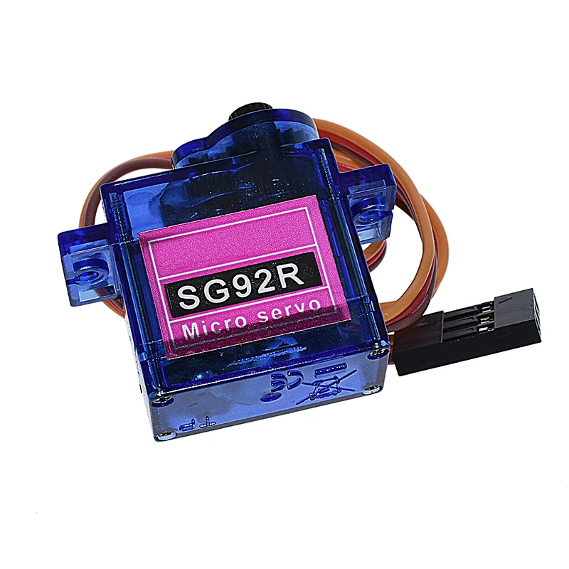 SG92R 180 °   360 °   Serwo Micro 9g 2.5KG z nylonowymi przekładniami z włókna węglowego, zamiennik SG90 do modeli RC, aeromodelarstwa, części do helikopterów — zdjęcie 7