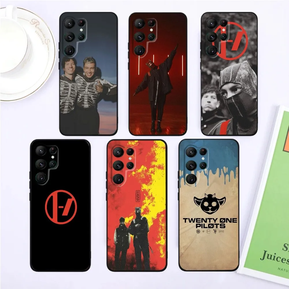 Band Twenty one P-Pilots Phone Case For SamsungS24,S23,S22,S21,Ultra Pro S10,S30Plus,S9,20lite Black Cover