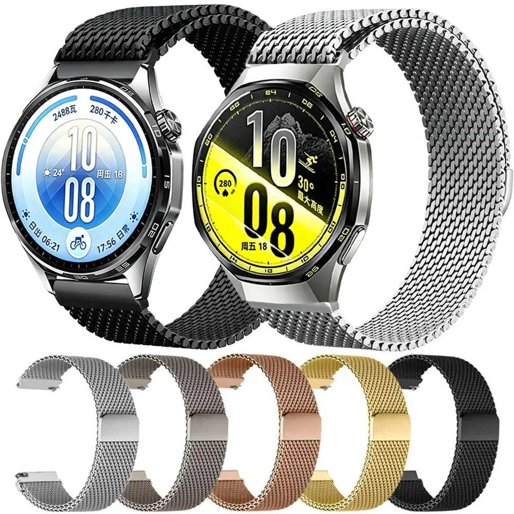 18/20/22mm Magnetisches Milanaise-Armband für Huawei Watch 5 GT7 Pro GT6 Pro GT6-5-4 46mm 41mm Metallarmband Huawei GT Runner 2 Ultimate 2