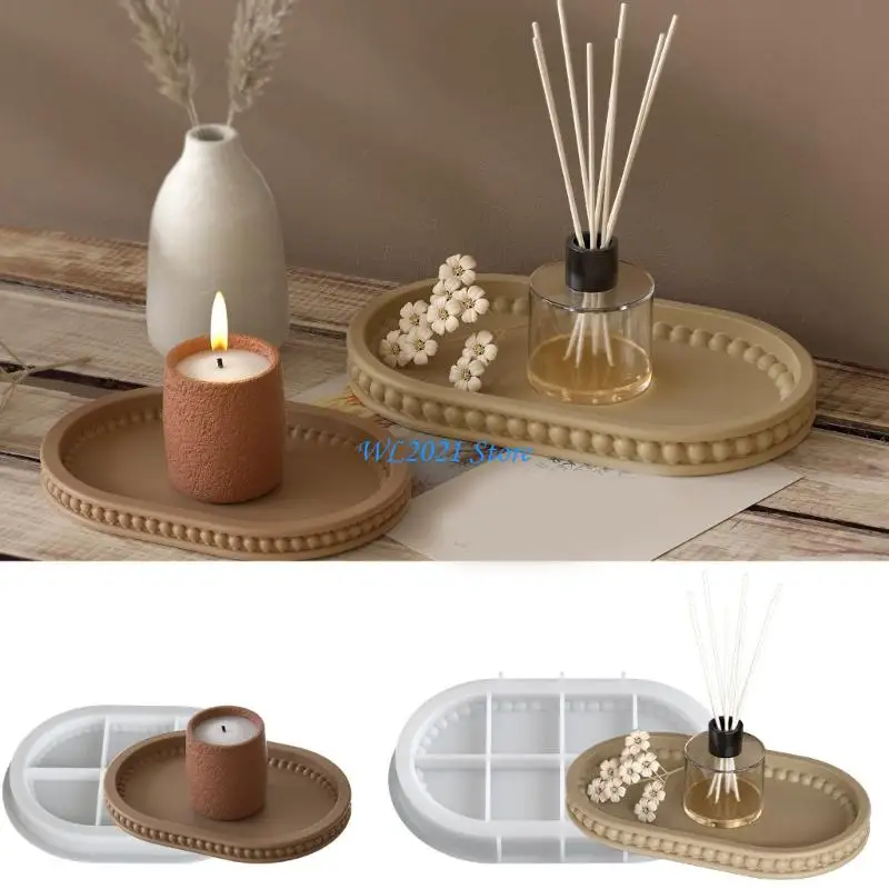 

G5GC Multipurpose Silicone Oval Plate Tray Enhances Atmospheres Accessory for Home Use and Professional Party Planning