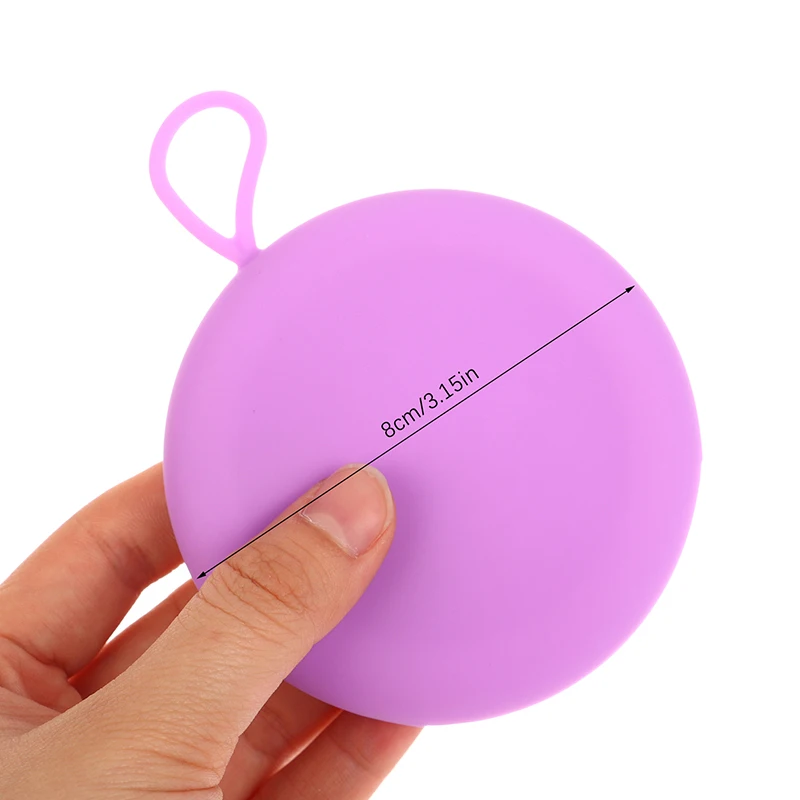 Silicone Reusable Menstrual Disc Feminine Hygiene Menstrual Cup Period Menstrual Collector Storage Box Extra-Thin Health Care