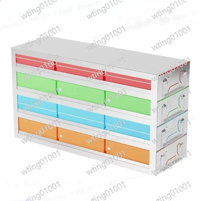 for -80C Stainless Steel Lab Refrigerator Drawer Rack Low Temperature Freezer Storage Box Laboratory Storage Shelf
