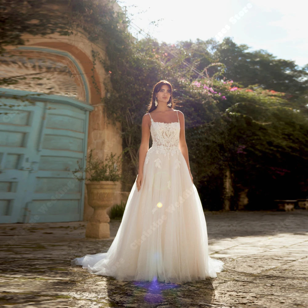 Robes De mariée élégantes sans manches pour femmes, à paillettes brillantes, longueur De nettoyage, pour Banquet, personnalisées, 2025