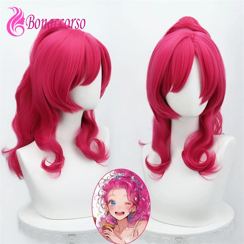 

Pony Friends Pinkie Pie Косплей Парик Двойной хвост Синтетический длинный вьющийся парик Пони Мультфильм Аниме Козер Парик Хэллоуин Вечеринка
