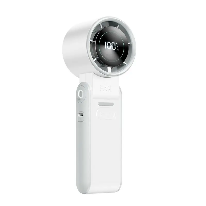 

A63Z Upgrade Handheld Fan Digital Display USB Rechargeable Mini Hand Held Personal Fan Fortravel, Outdoor A