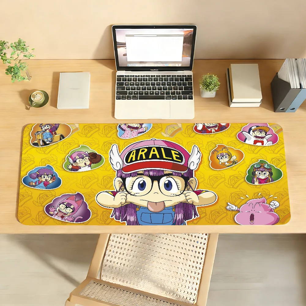 

Cartoon Dr. SlumpS Mouse Pad Non-slip Locking Edge DeskMat PC Laptop Accessories Rubber Office Keyboard Large Game XXL Carpet