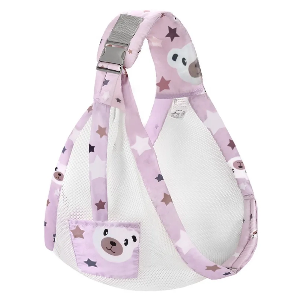

Cartoon Baby Wrap Carrier Newborn Front Holding Infant Kangaroo Bag Infant Backpacks Cotton Mesh Newborn Sling Wrap