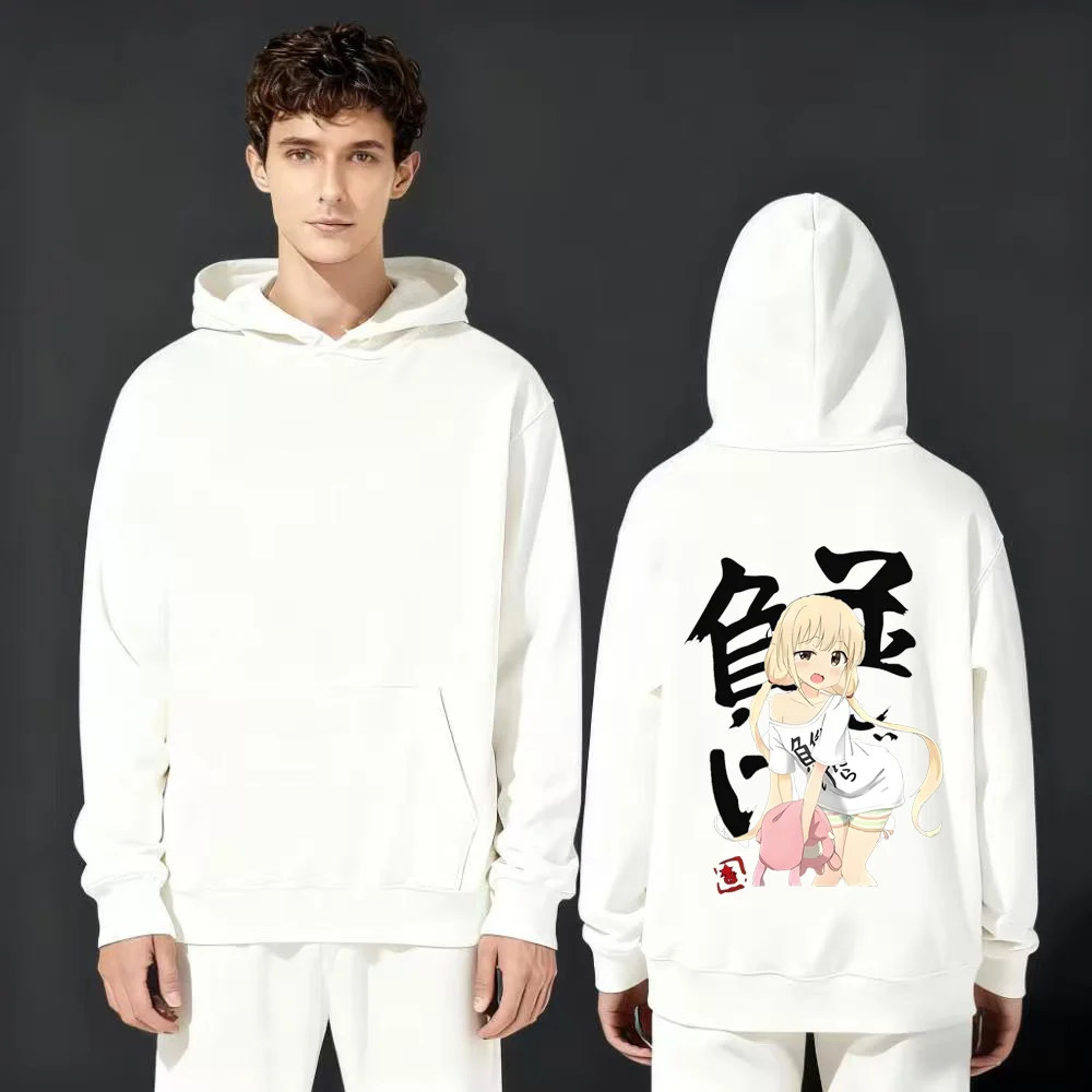 

2025 New Fashion 330gsm Heavyweight Hoodie Anime Girl with Pink Pig Print Comfortable Casual Unisex Streetwear Sweatshirt