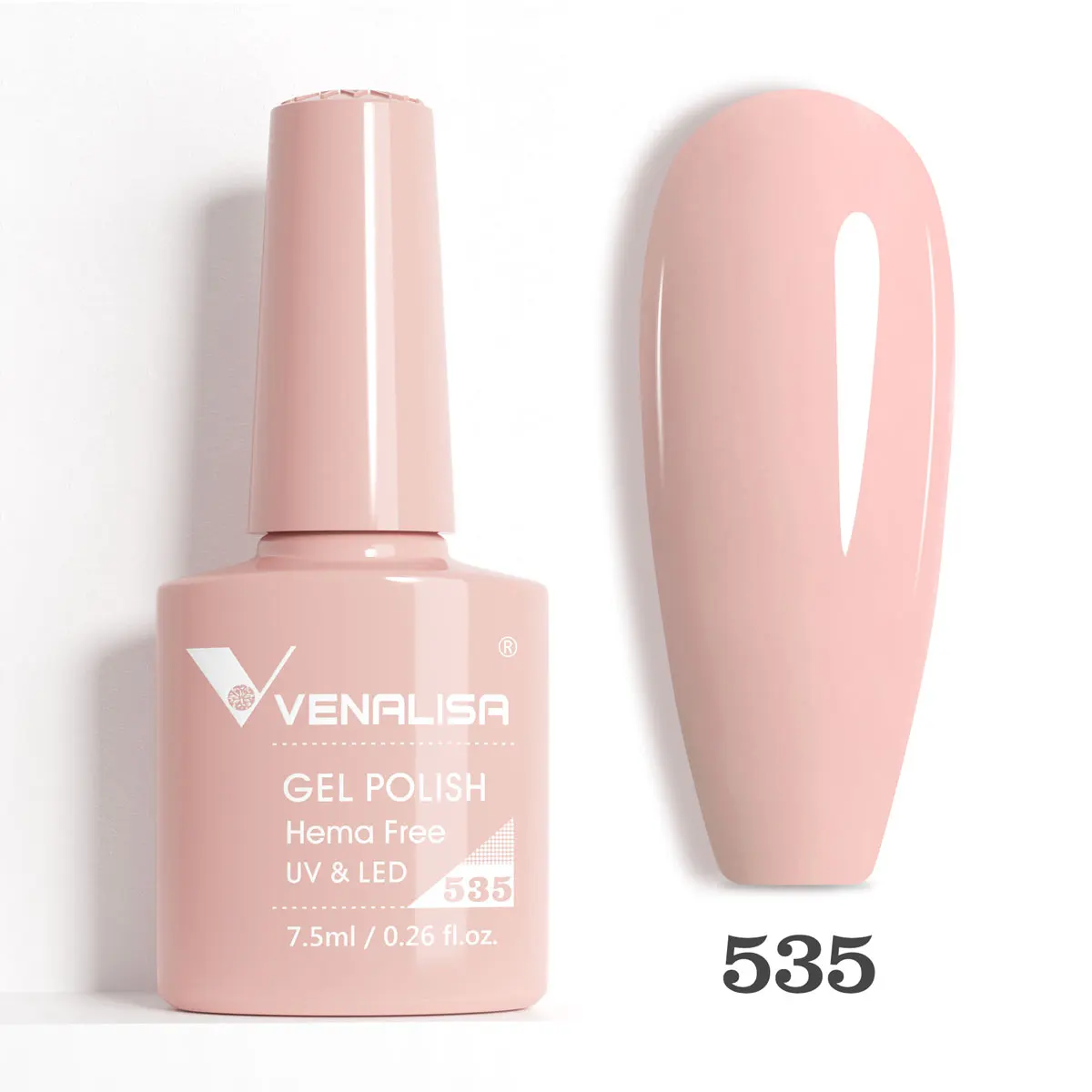 Venalisa HEMA TPO FREE Nagel-Gel-Nagellack, glitzernd, wunderschön, vollständige Abdeckung, Soak Off UV-LED, French Nail Jelly Pink Nude Collection