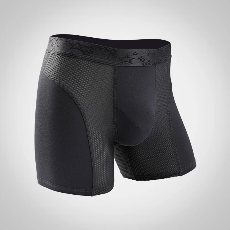 Extra lang sportondergoed Boxershorts voor heren Anti-slijtage Been Hardlopen Grote maat Ademende trainingsboxershorts