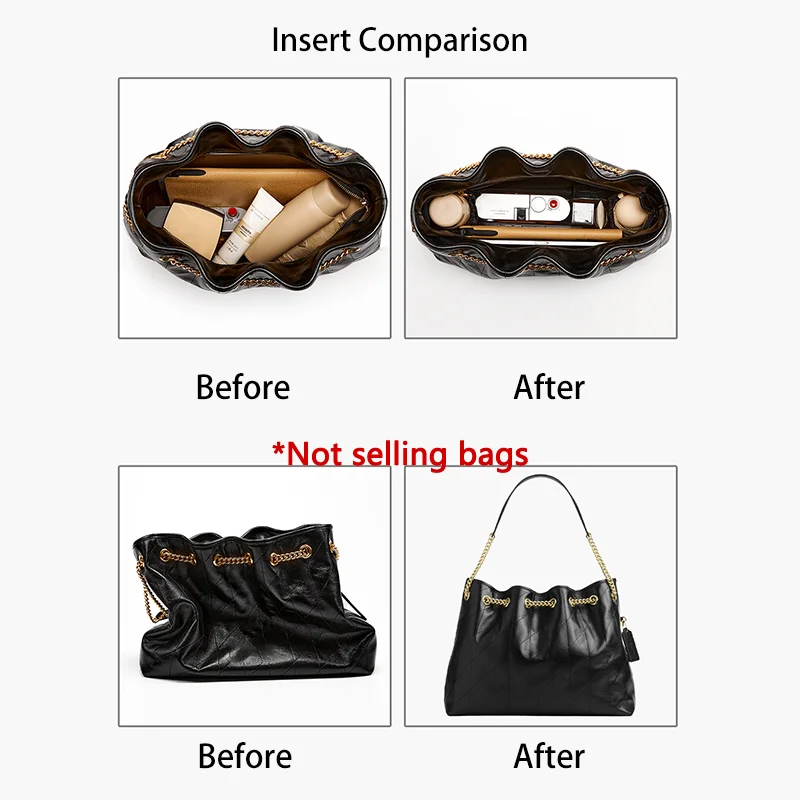 حقيبة منظم إدراج ل Evelyn34 حقيبة هدايا عصرية متينة مقاومة للماء تدعم تخزين ملحقات حقيبة التعديل الداخلية