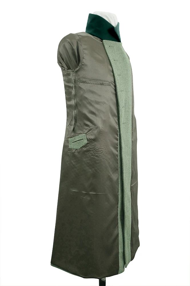 GUGJ-003สงครามโลกครั้งที่สองเยอรมัน M36 Kriegsmarine Coastal Officer Fieldgrey ขนสัตว์ Greatcoat