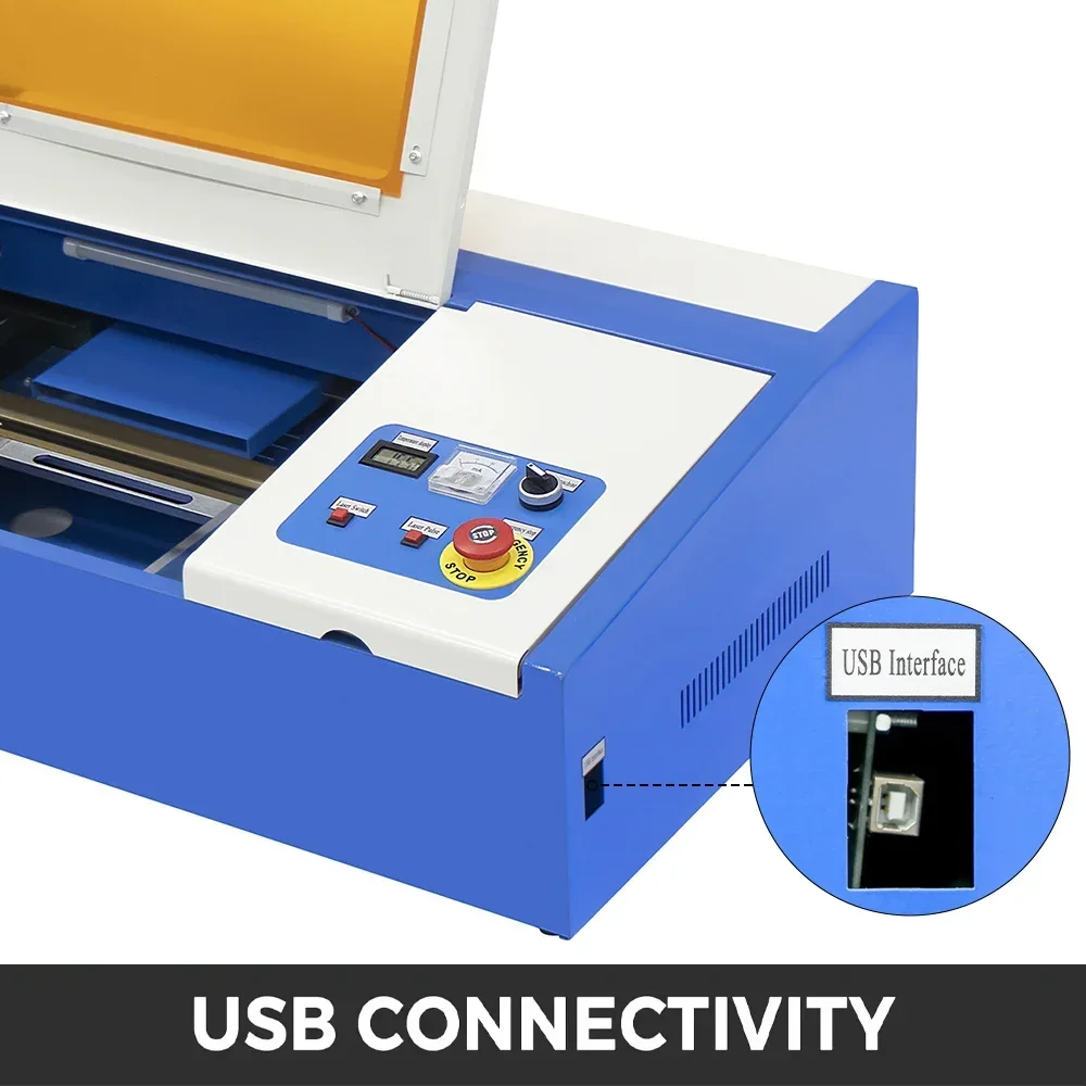 سيهاو ‌ آلة الحفر بالليزر CO2 40 واط/50 واط 30x20 سنتيمتر منطقة النقش الخشب/الجلود/أدوات قطع النجارة USB CorelDraw دعم